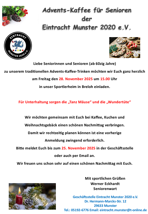 Adventsnachmittag Senioren 28 11 2025