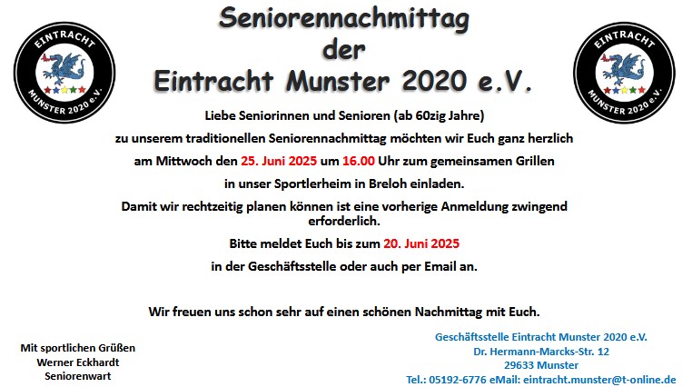 Seniorennachmittag plakat 2025